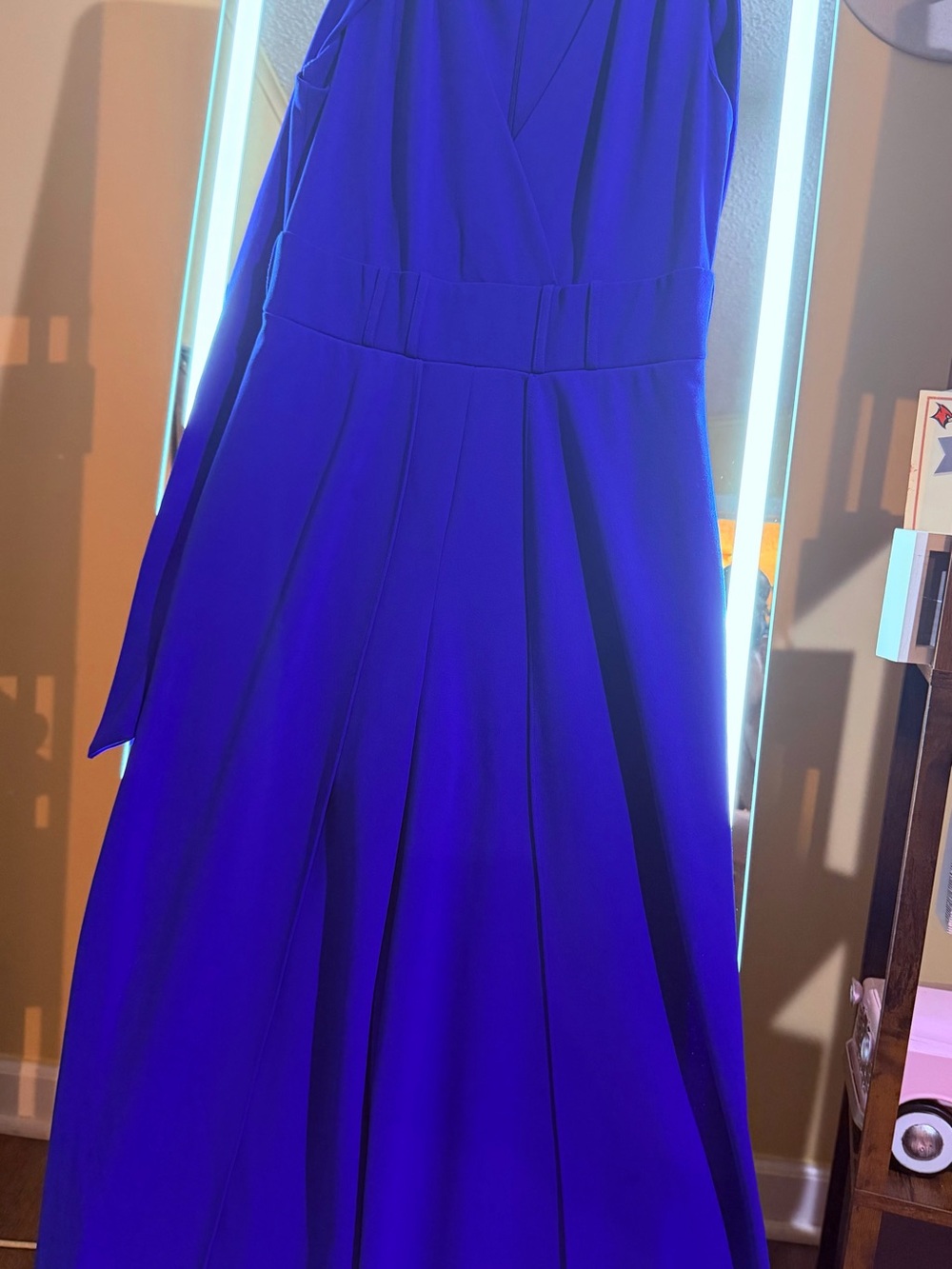 Shelby & Palmer Cobalt Blue V-Neck Jumpsuit